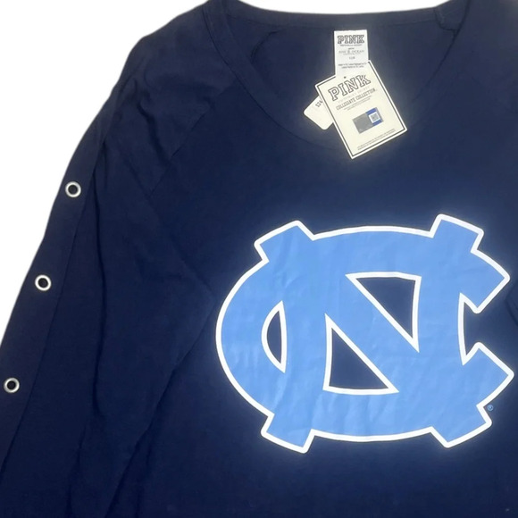 Pink Victoria’s Secret Collegiate Collection North Carolina Long Sleeve Shirt L - Picture 7 of 10